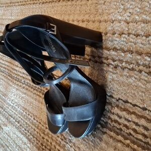 Michael kors black heels size 8m high sexy